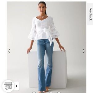 White House Black Market white blouse size 4